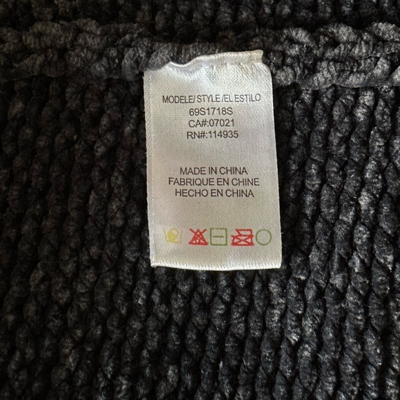 Slouchy Grey Knit Cardigan - Picture 8 of 10